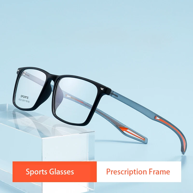 2024 neue Mode ultraleichte transparente tr90 Brillen Sport brille für Männer große Brillen optischen Rezept rahmen