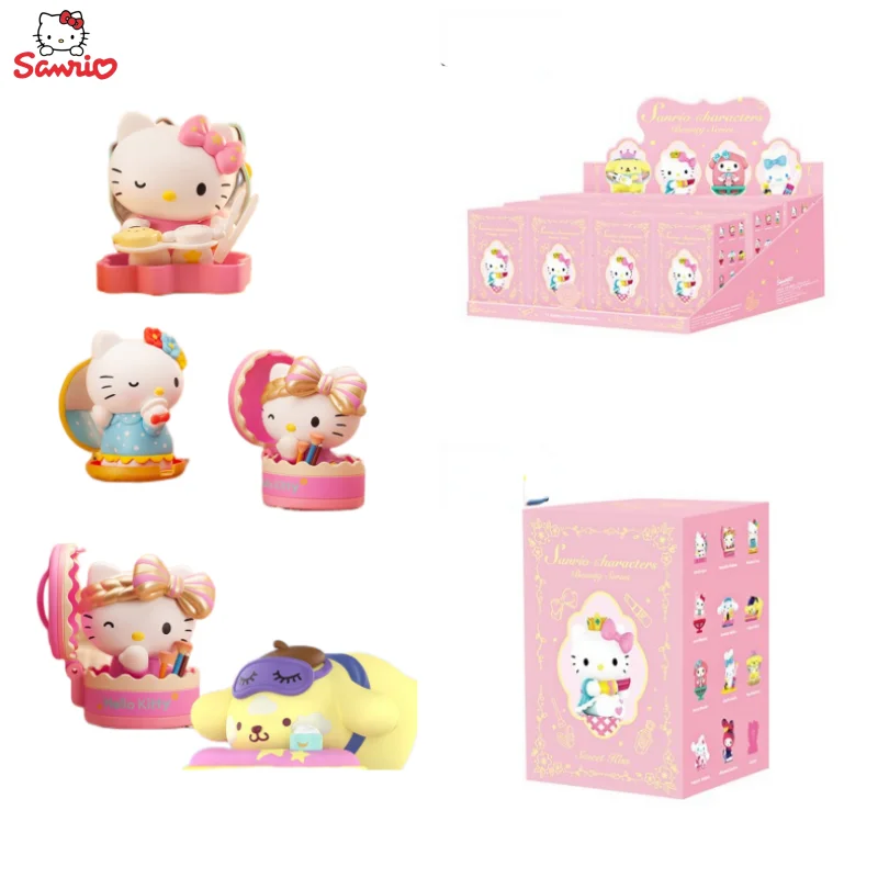 

HelloKitty genuine Sanrio family My melody blind box toy Cinnamoroll beauty series hand-made personalized gift for children