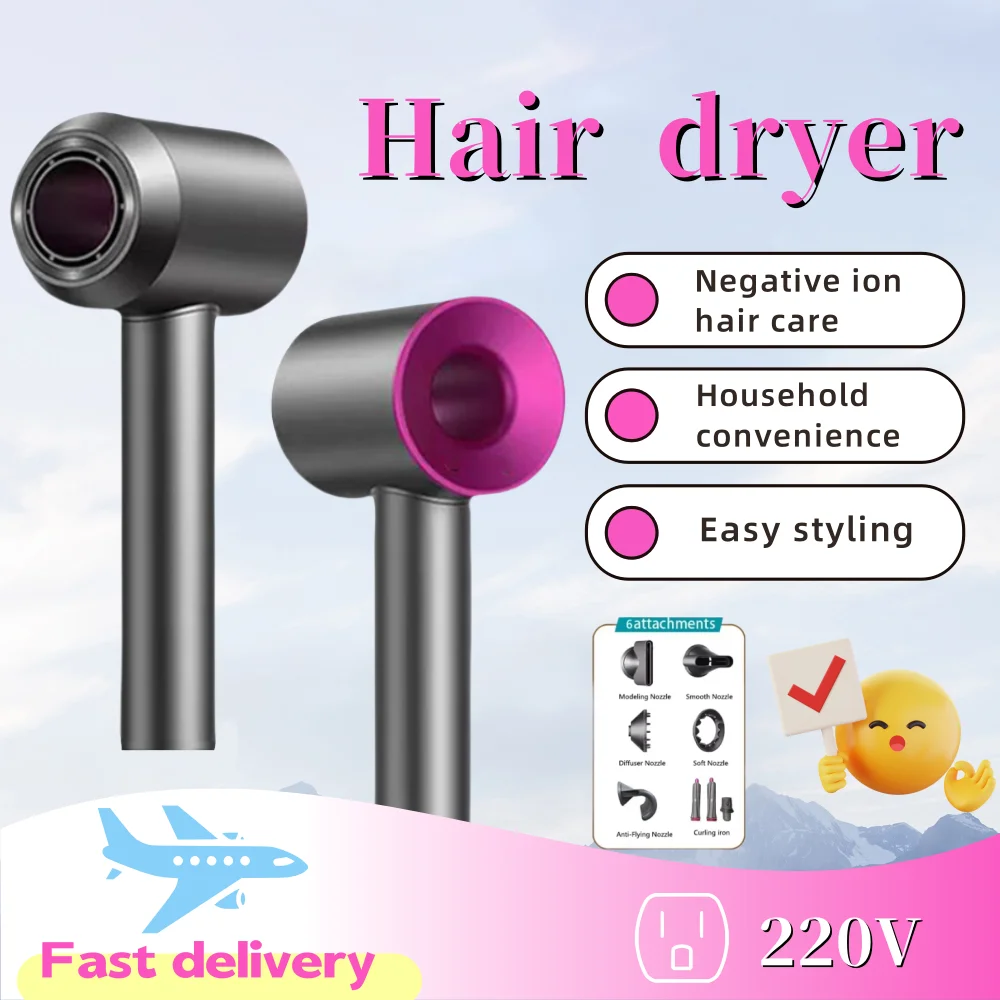 high-speed hair dryer with silent and constant temperature for negative ion hair care for home use. It can be used for hair care