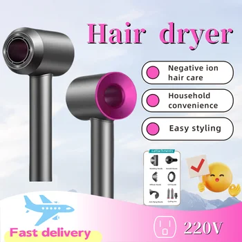 high-speed hair dryer with silent and constant temperature for negative ion hair care for home use. It can be used for hair care