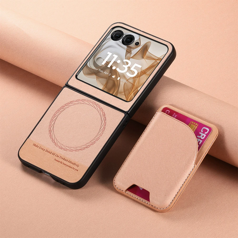 Magnetic 2-in-1 Leather Wallet Phone Case with Card Holder