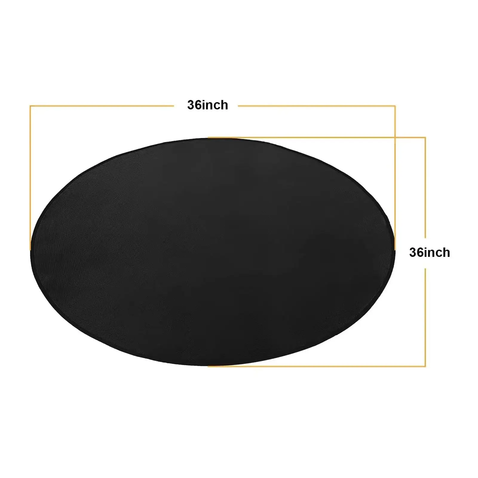 36inch Fire Mat under Grill Mat Round Floor Protection Rug Barbecue Fire Blanket for BBQ Backyard Indoor Outdoor Decking Patio