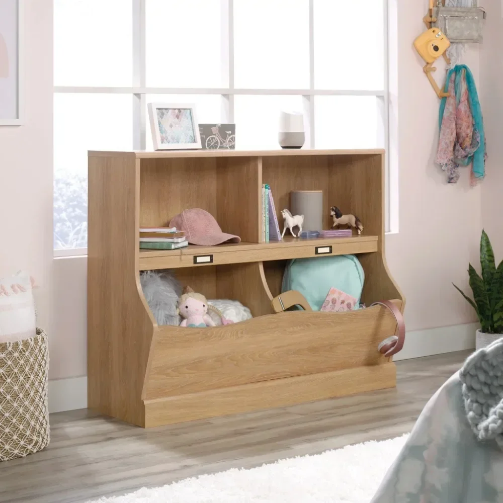 

Storybook Storage Bin Bookcase, Dover Oak Finish
