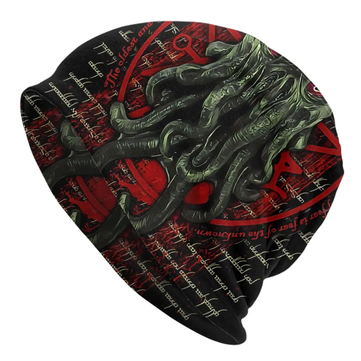 

Cthulhu Mythos Skullies Beanies Caps Octopus Thin Hat Autumn Spring Bonnet Hats Men Women's Street Ski Cap