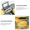 Yellow Tulip Flower Suitcase Cover Watercolor Plant Business Protection Holiday Elastic Luggage Supplies 4