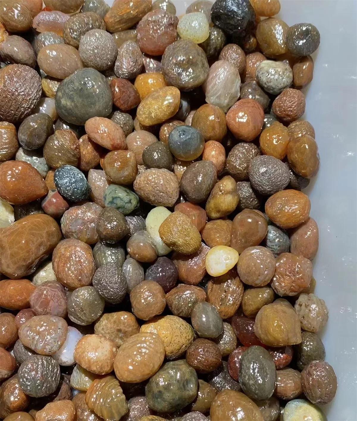 1.7kg/lot Specialty Natural Coffee Vein Yarn Stone Loose Beads Gobi agate grain Pretty texture Oily diy pendant rare