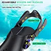 Snorkeling Gear for Adult: Black-Blue Mask, Fins, Snorkel Set Combo Lightweight, Anti-Fog, Comfort Fit Ideal for Swimming or Di