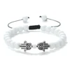 Bracelets en malachite naturelle de 6 mm pour hommes, bracelets de poignet faits à la main, réglables, mode, pour femmes, bijoux de guérison énergétique Bouddha, cadeau pour couple