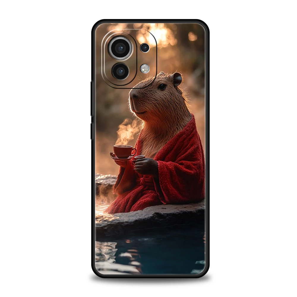 Cute Cartoon Capybara Shockproof Soft TPU Phone Case Cover