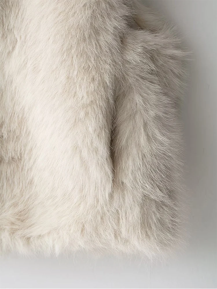 Women's Autumn Fur Vest New Streetwear Trendy Vintage Sleeveless Tank Tops Faux Fur Winter Coat Tops Casual Fur Coat Jackets