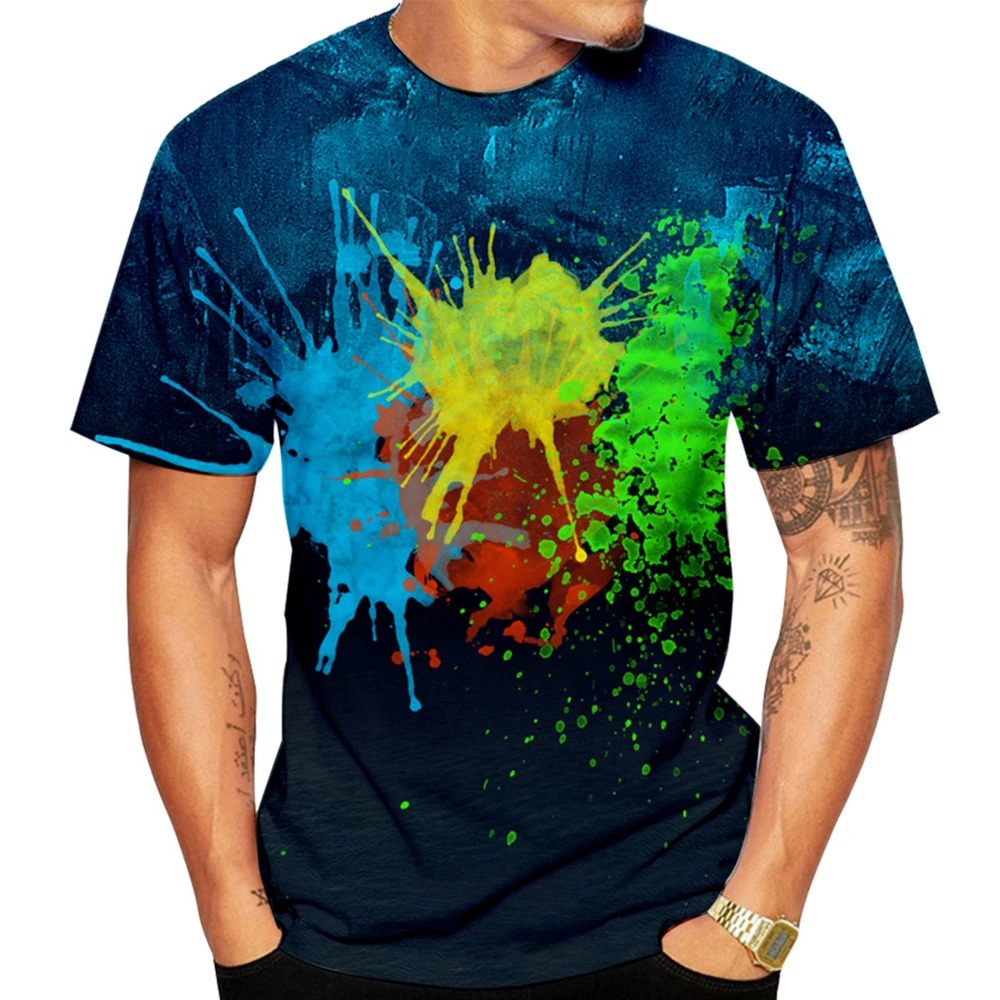 Rainbow Tie Dye Oversized T Shirt for Men and Women