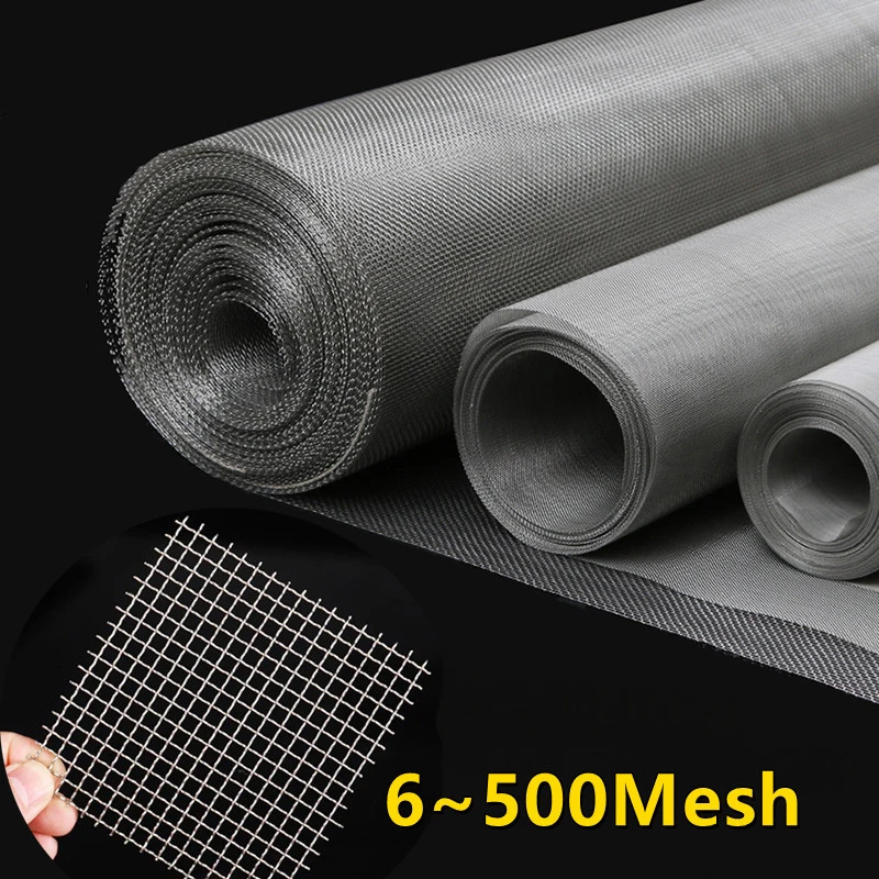 

1000x100cm 304 Stainless Steel Woven Wire Mesh Filtration Screen Mesh Screening Filter Sheet Screen Industrial Fix Tools Net