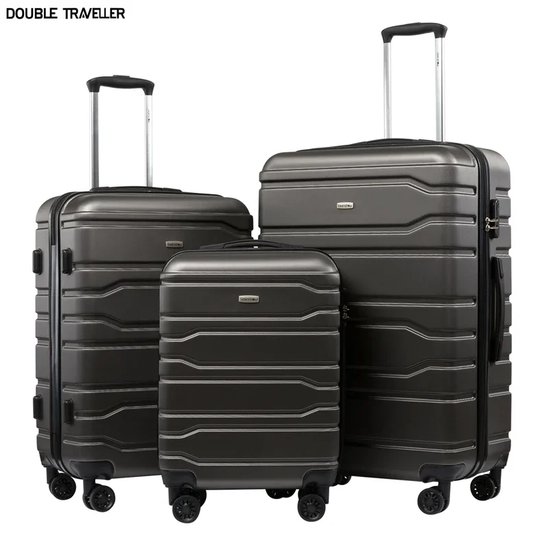 20" 24/28 inch Luggage set Travel suitcase on wheels trolley luggage Cabin suitcase carry on hardside luggage fashion bag
