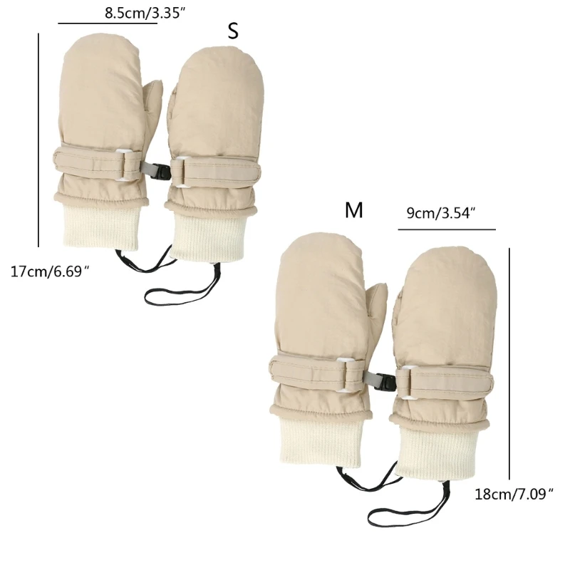 Baby Girls Boys Winter Ski Gloves Fleece Lining Gloves for Warmth Anti Lost String Design Perfect Christmas Present G99C 4