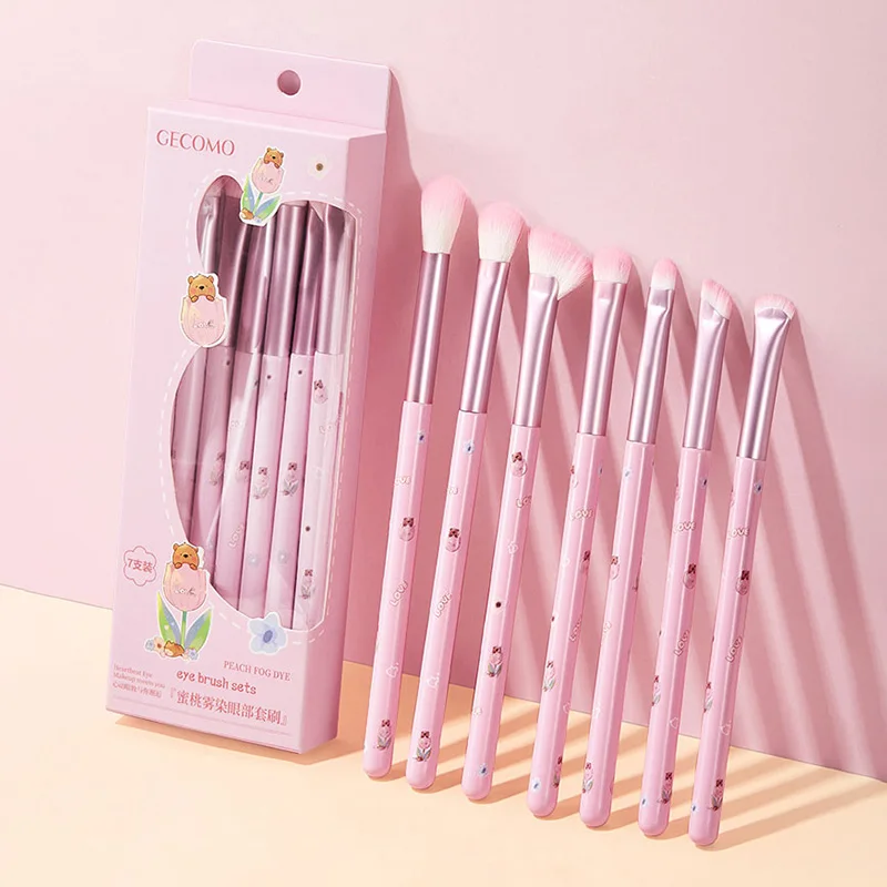GECOMO 아이 메이크업 브러쉬 세트, 디테일 브러쉬, 쉐이딩 브러쉬, 노즈..