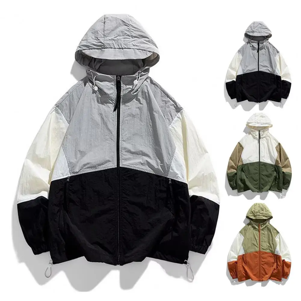 

Men's Clothing Rain Summer Rainproof Mens Jacket Windproof Mens Sunscreen Sports Autumn Outdoor Jackets Breathable Log Coat