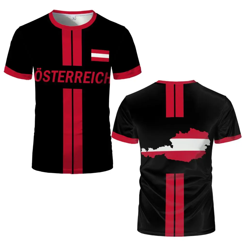 Austrian Football Jersey Unisex Breathable Quick-drying T-shirt_voghion.com