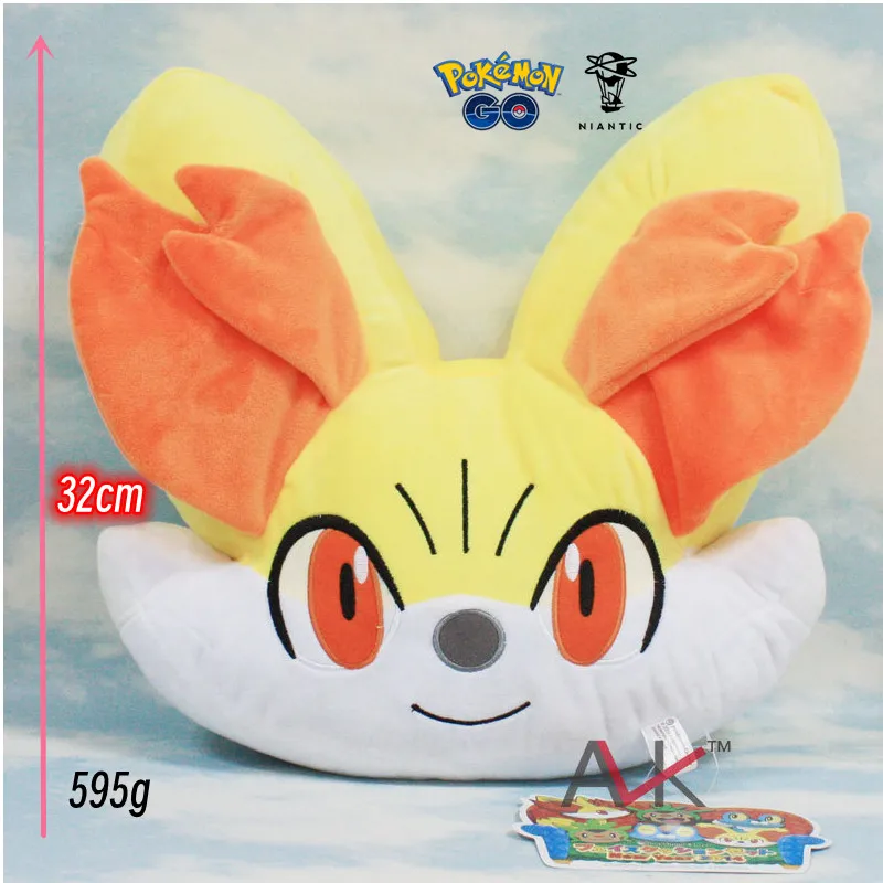 

Genuine Pokémon Series New 32cm Large Size Fennekin Plush Toy Doll Sofa Pillow Home Decoration Couple Children's Gift