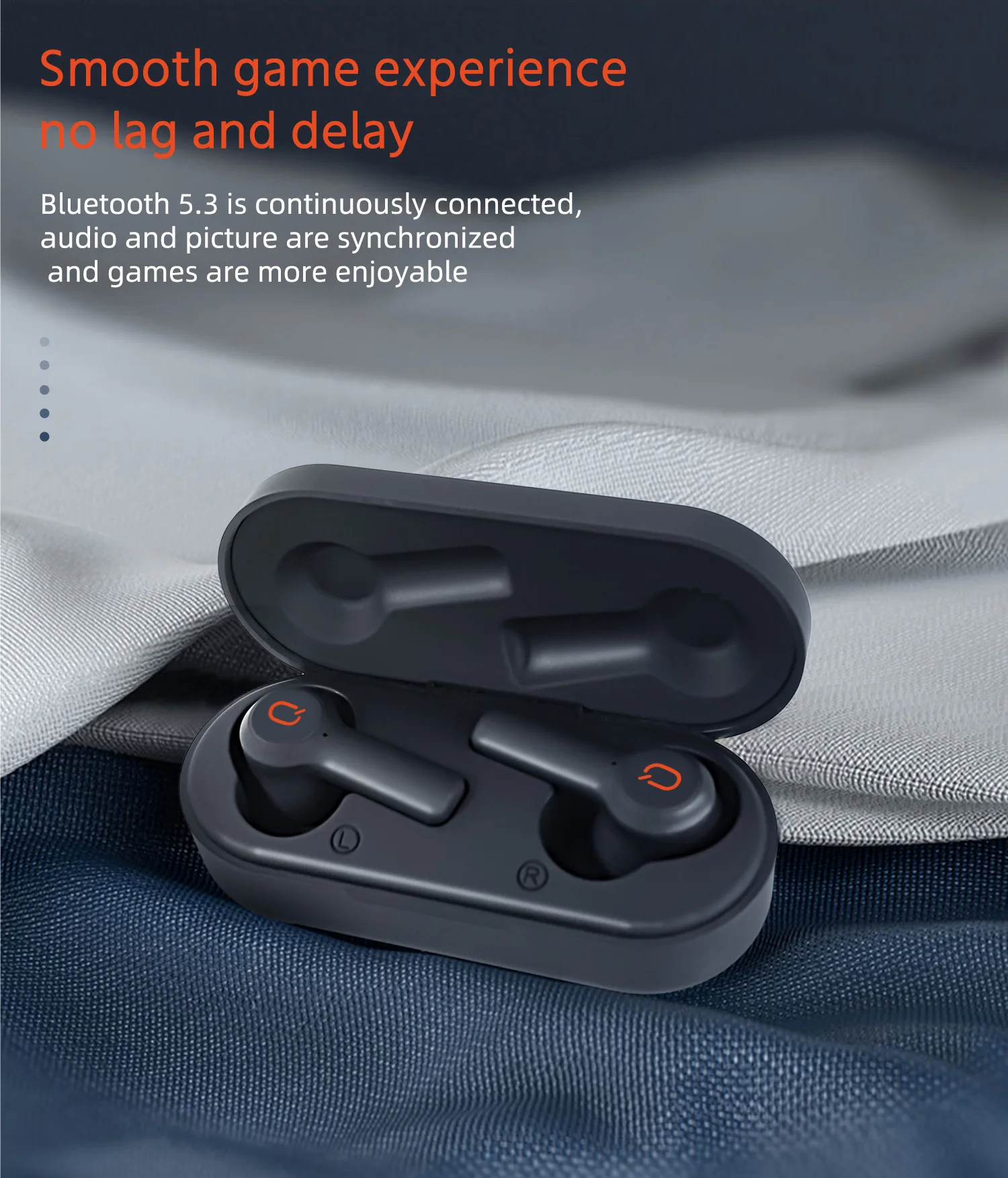 Wireless Bluetooth Earbuds- smooth game experience no lag and delay- Smart cell direct