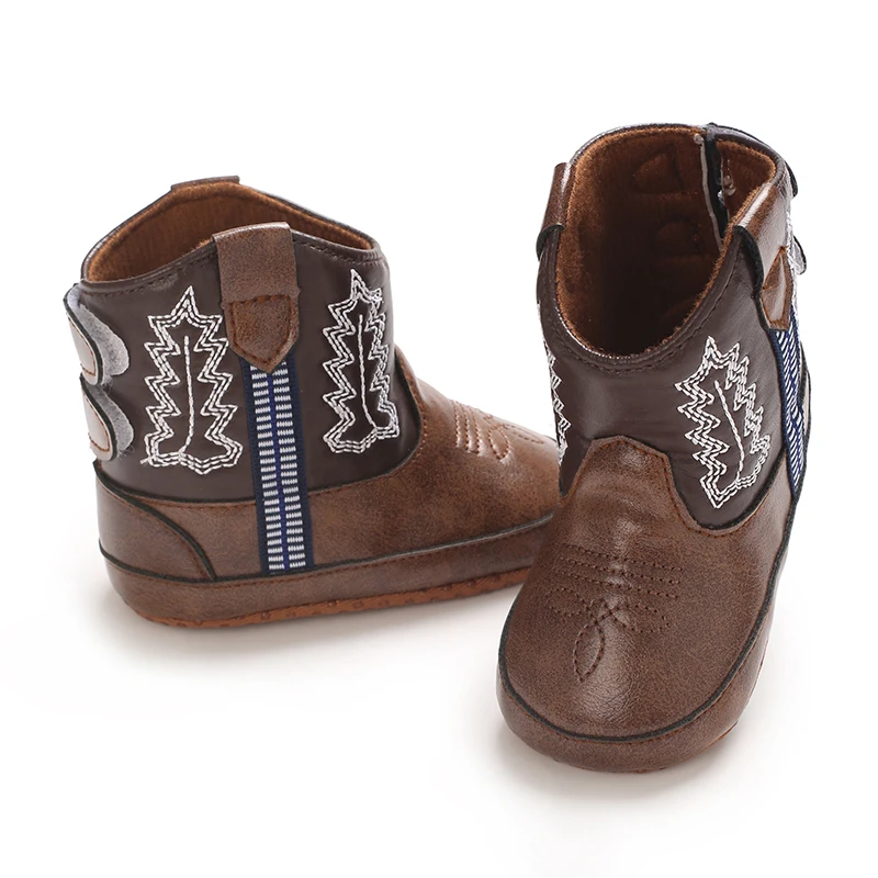 Retro Embroidered Baby Boots 5