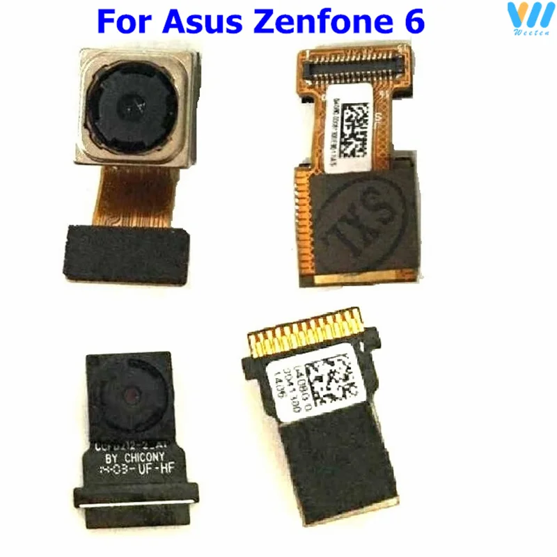 Оригинальная передняя и задняя камера для Asus Zenfone 6 A600CG A601CG T00G Z002, Модуль задней и основной фронтальной камеры, гибкий кабель, детали, Новинка