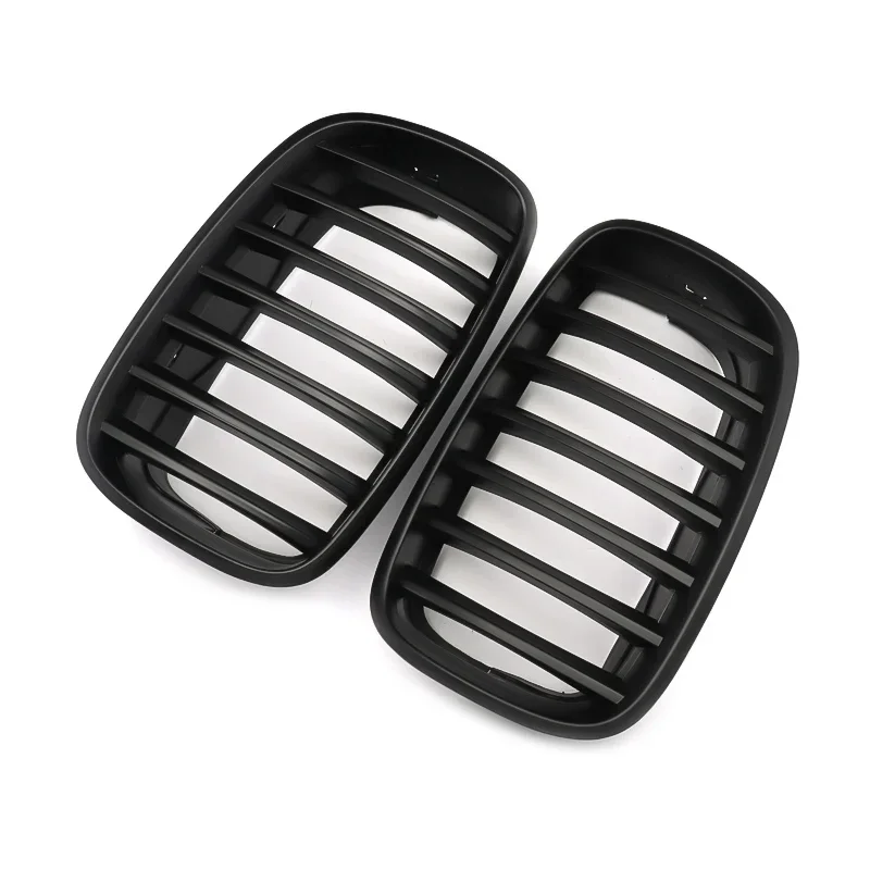 Car Front Hood Grill Kidney Grilles Racing Grill Auto Accessories Pair For BMW X5 X6 E70 E71 2007-2013