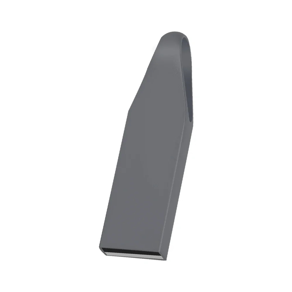 Sleek Silver Waterproof USB Flash Drive - High-Capacity Storage Solution