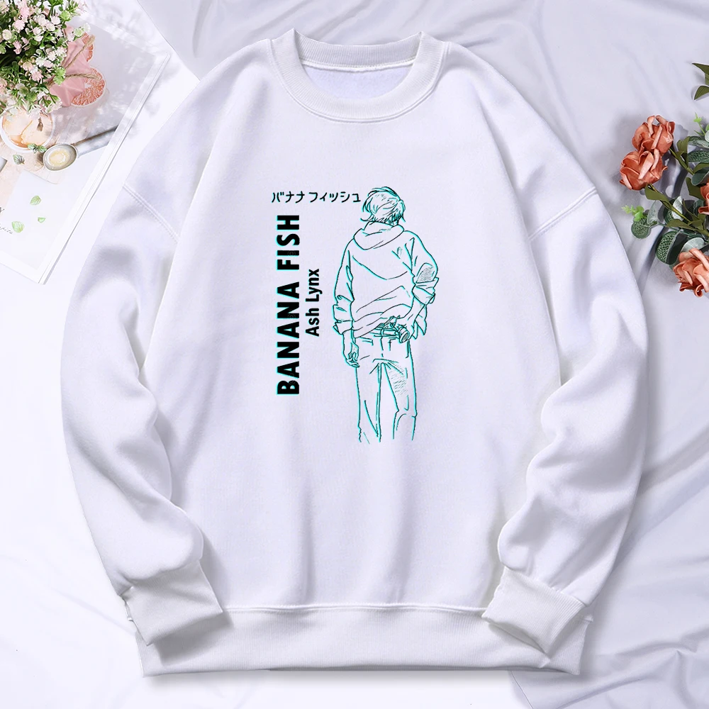 Winter Kawaii Women Sweatshirts Yashiro Hanako Banana Fish Ash