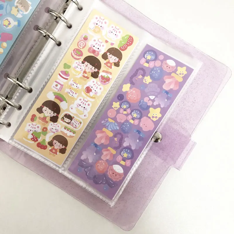 100 Grid Album Storage Book For Decorative Kawaii Album Stickers  Collecting Tools Gather Decal Transparent Organizer  Notebook