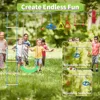 Warrior Obstacle Course For Kids, 55 FT Durable Slackline With 13 Obstacles-Swings, Monkey Bars, Arm Trainers And More, Weatherp 4