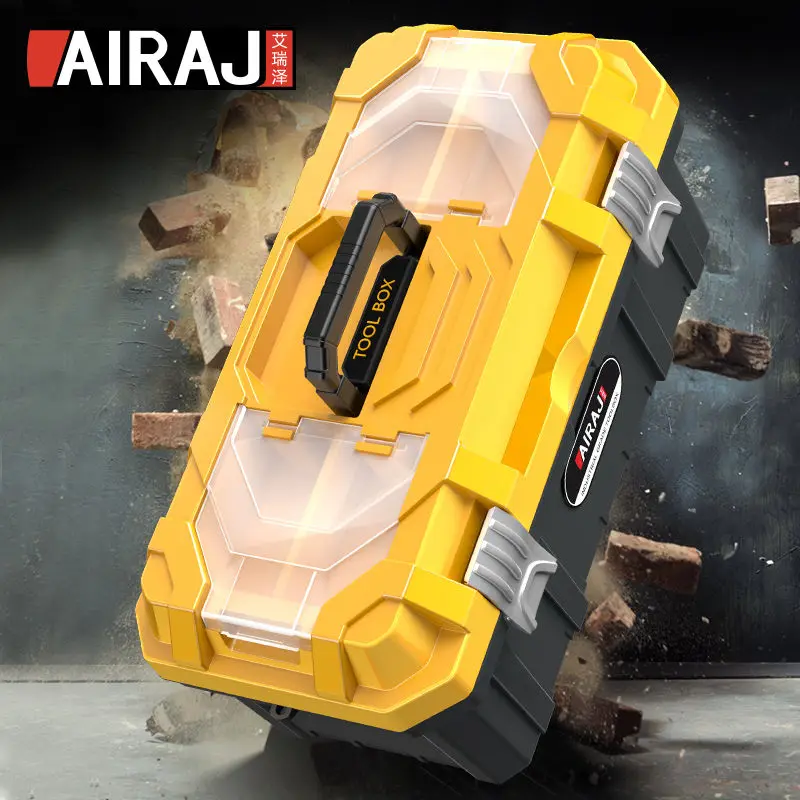 Hardware tools thickened storage box Hardware large industrial-grade household vehicle multi-function maintenance toolbox 6