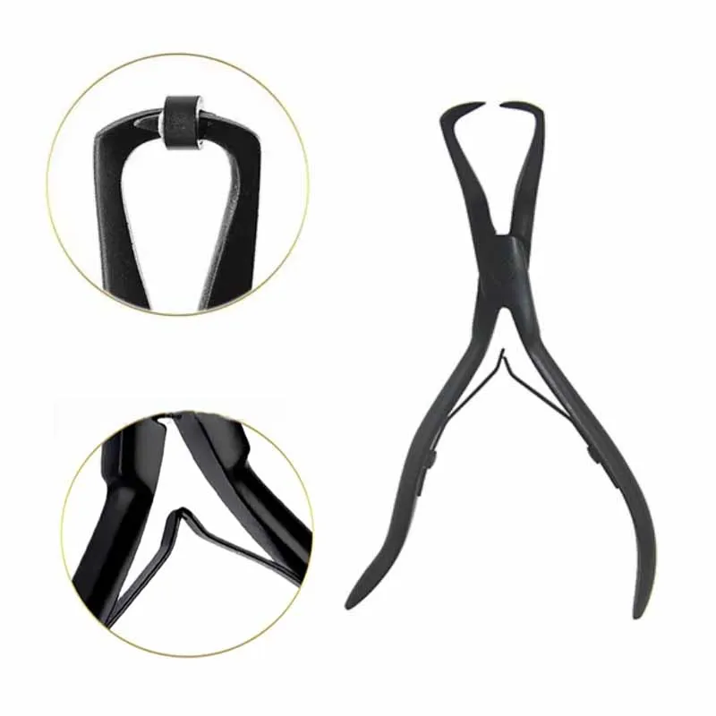 1 PC 5.5 inch Stainless Steel Clamp Hair Extension Plier with two hook Keratin Hair Extensions Removal Tools 4 Colors