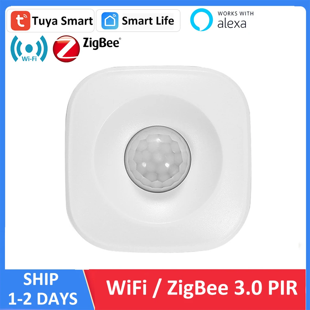 Alexa Tuya ZigBee WiFi Motion PIR Sensor Detector Alarm Smart Life APP