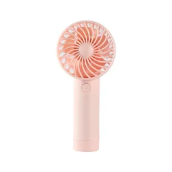 Compact Cute Mini Fan - Portable Lightweight Pocket - Sized Breeze Maker (C Pink)