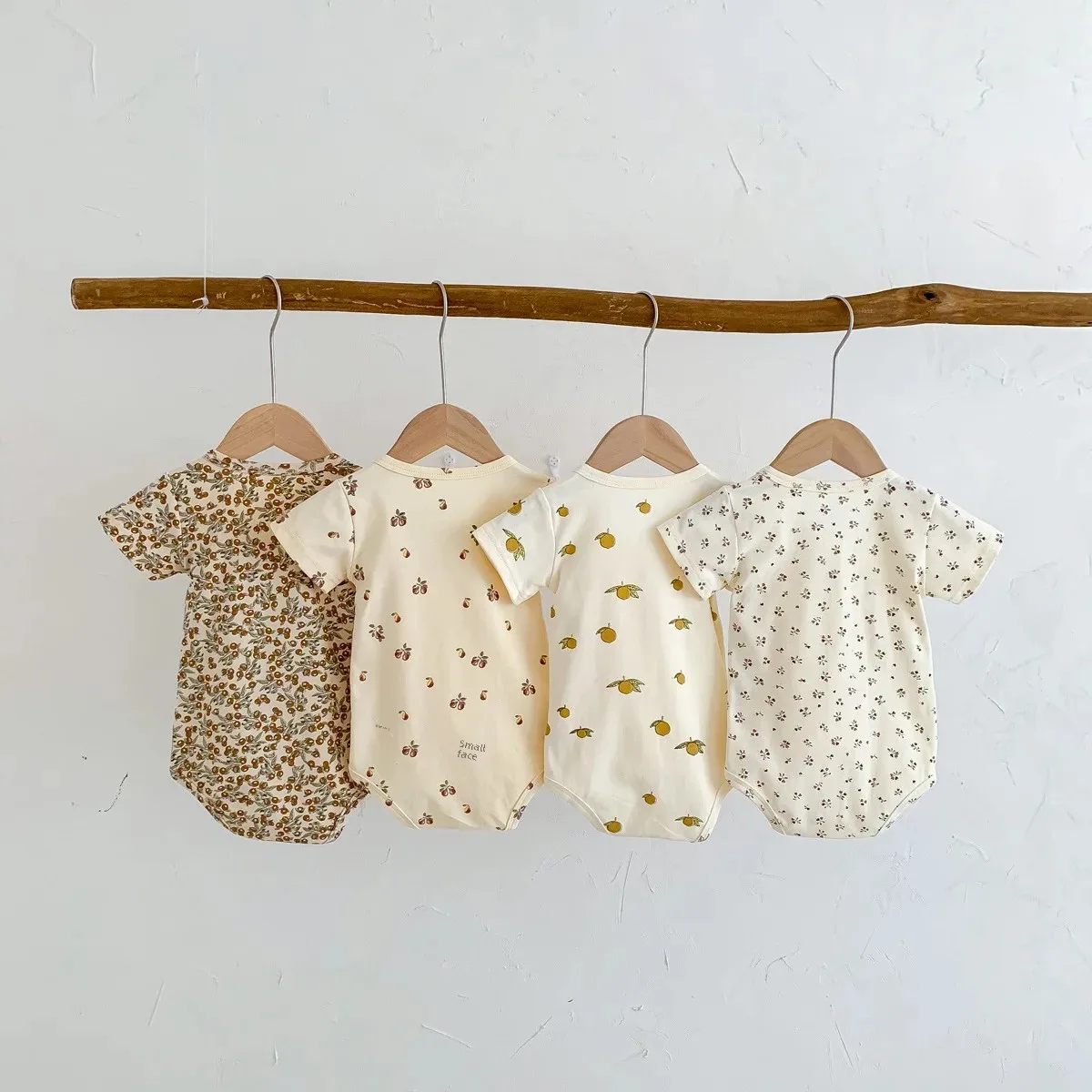 Summer Thin Cotton Romper Triangle Baby Clothes for Boys And Girls Newborn Baby Clothes Crawler Suit from Mainland China