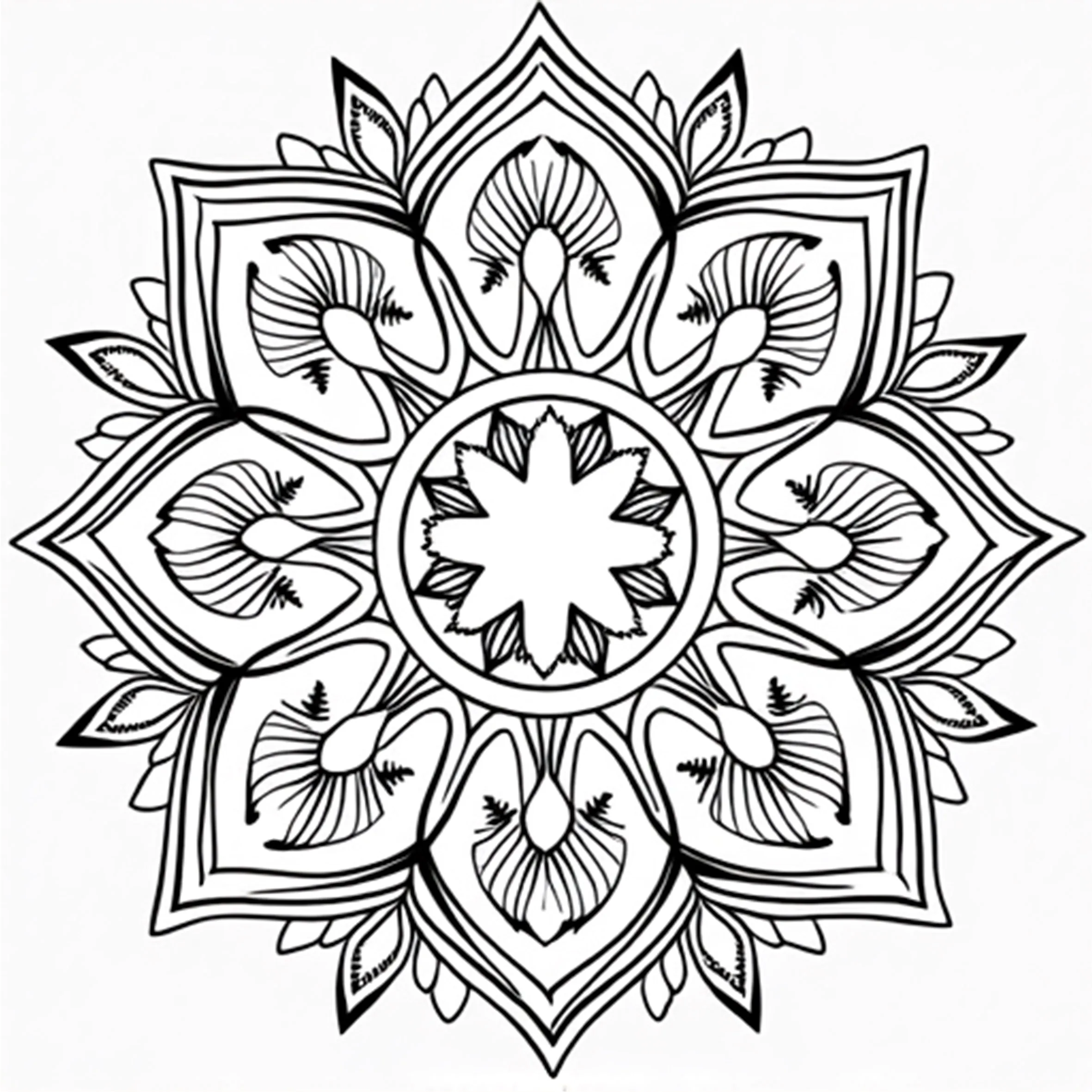 MANDALA Patterns Coloring Book for Adults Cute Drawing Book Perfect Gift for Party and Birthday 5