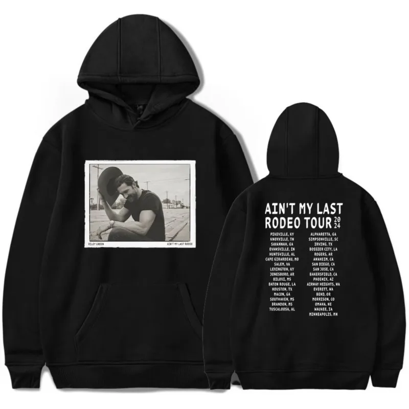 

Riley Green Ain't My Last Rodeo Tour Hoodies Merch For Men/Women Unisex Casuals Trend Fashion Long Sleeve Sweatshirt Streetwear