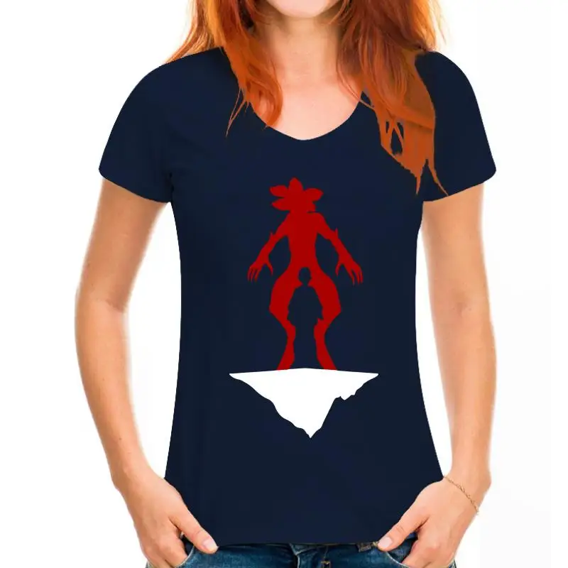 thumbnail image 1 of Camiseta con silueta de Stranger Eleven y Demogorgon Things: camiseta para hombre, mujer y niño, nueva y genial, 1 of 5