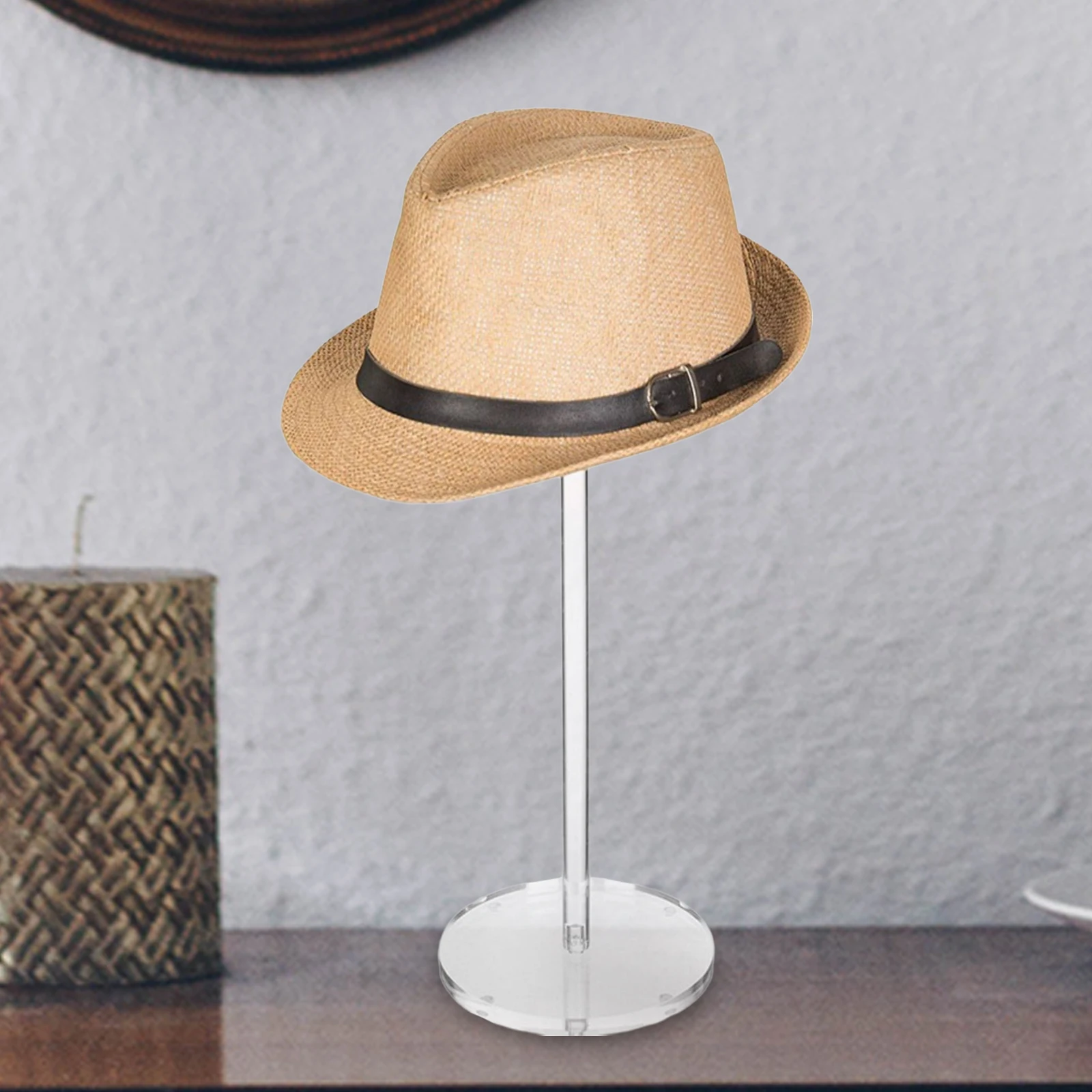 Acrylic Hat Stand Wig Display Rack Clear Hat Holder Organizer Wig Holder Round Acrylic Risers for Watch Display Jewelry Shop wig stand wig stand holder wig storage stand