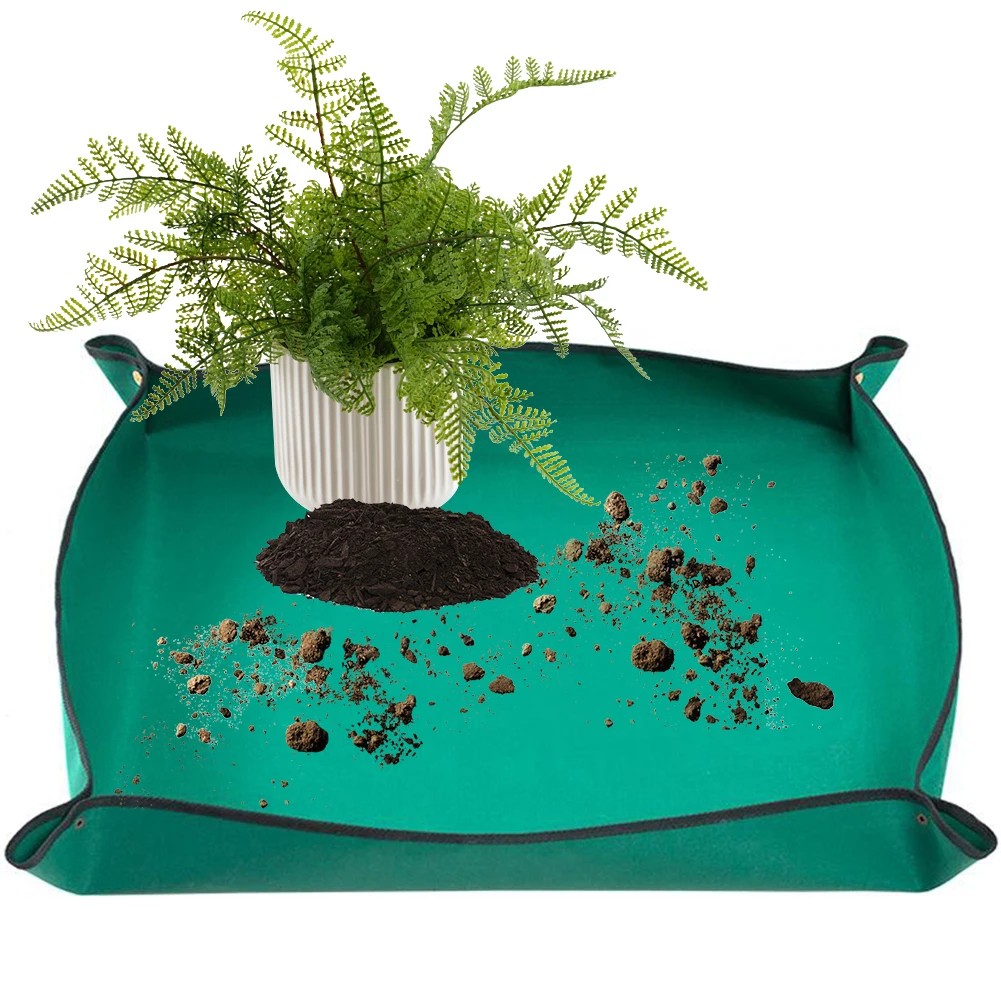 Repotting Mat Plants Transplanting Mat Foldable Potting Tray Waterproof Succulent Potting Thickened for Succulent Plants