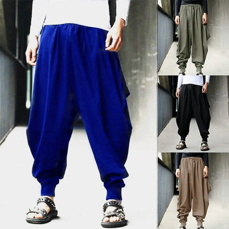 ぶんぶんさん専用　Harem pants　XL FGKKS Spring Men Loose Harem Pants Chinese Linen Overweight
