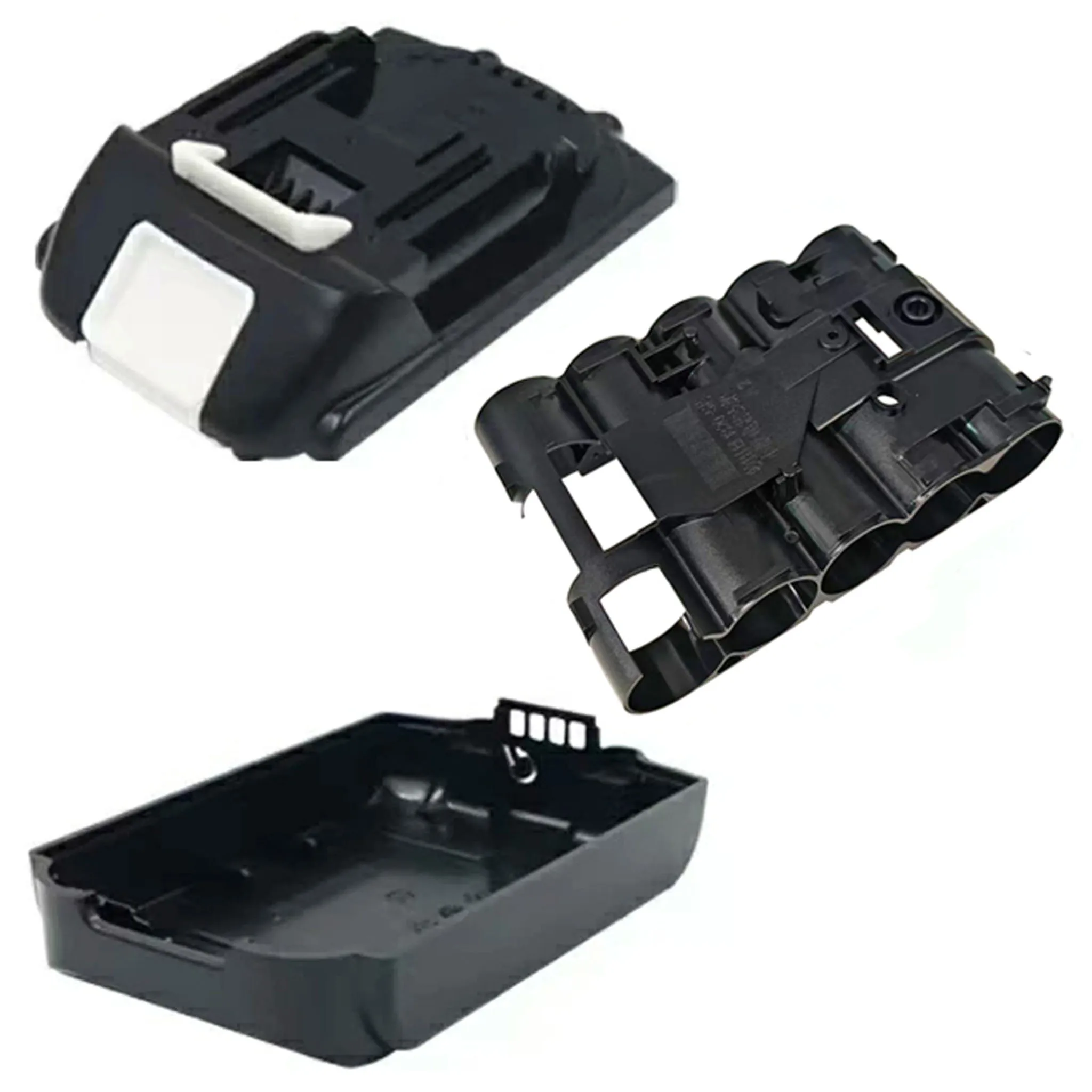 BL1815B 리튬 배터리 케이스 5X18650 BMS 밸런스드 충전 회로 기판 PCBA LED 키 라벨 박스 Makita 18V BL1815 BL1830용