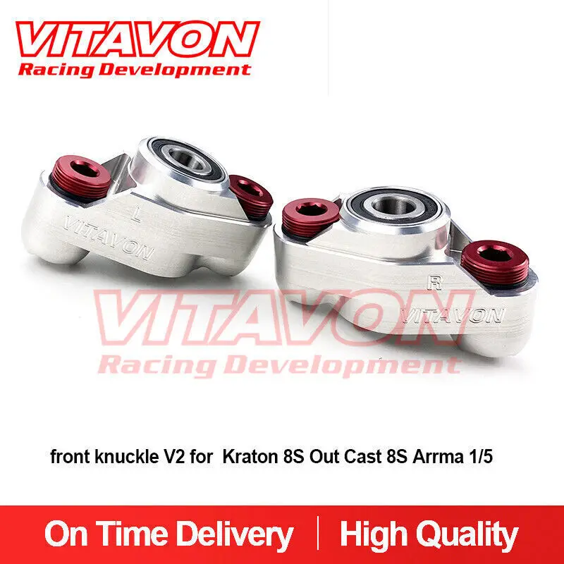 Vitavon Cnc Alu 7075 Snodo Anteriore V2 Per Arrma Kraton 8S Out Cast 8S 1/5