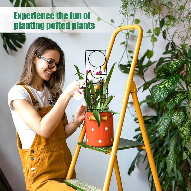 Climbing Plant Trellis Plant Support Garden Stake Stand Climbing Rack Iron Flower Trellis Frame Stand Holder Garden Decor 5