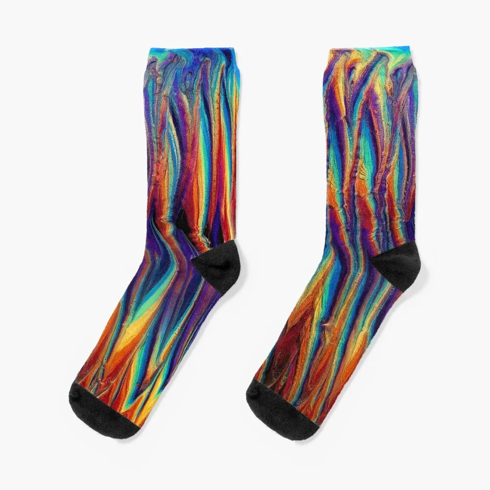 

Dark Zig Zag Socks winter new year essential Man Socks Women's