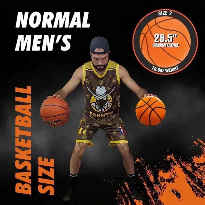 Grooved Silent Basketball Number 7 Airless Foam Basketball Indoor Training Silent Ball Quiet Dribbling Mute Bouncing Xmas Gift 6
