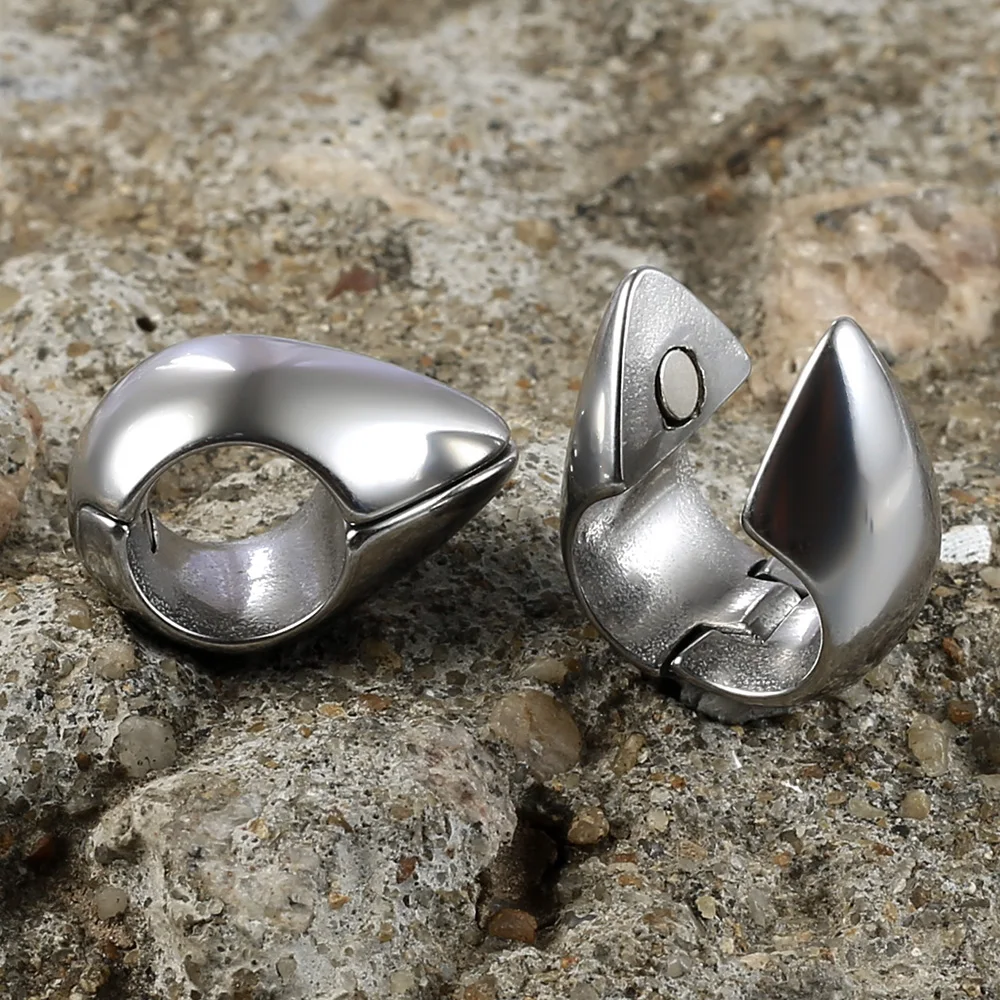 Giga 1/2 Stück 10mm(00g) Tropfenförmige Edelstahl-Ohrhänger Gewichte Expander Gauges Ohr-Dehner Piercing Körperschmuck Punk – Detail 8