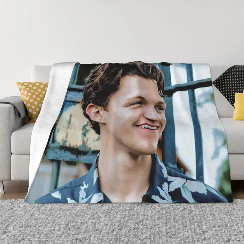 

Tom Holland Blankets Comfortable Soft Flannel Sprint Throw Blanket for Sofa Home Bedroom