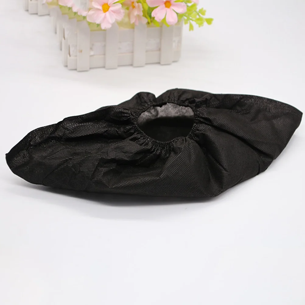 

Black Disposable Shoe Cover Thick Nonwoven Shoe Cover One-time Shoe Cover Non-slip Shoe Cover Dustproof Foot Cover