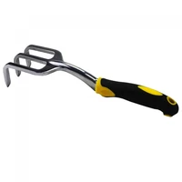 Aluminum Alloy Garden Rake Gardening Tool Durable Three Claw Loosening Soil Three Tooth Rake Digging Tool for Removing Weeds 1